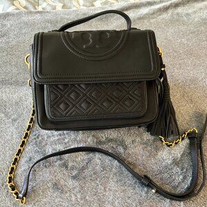 Tory Burch Fleming Crossbody - Black